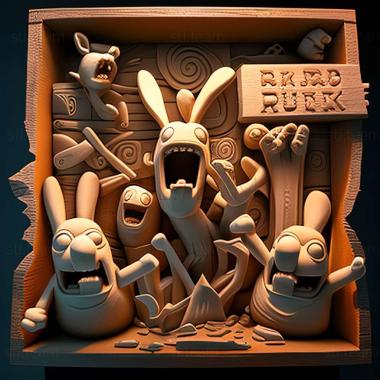 3D модель Гра Вторгнення кроликів (STL)